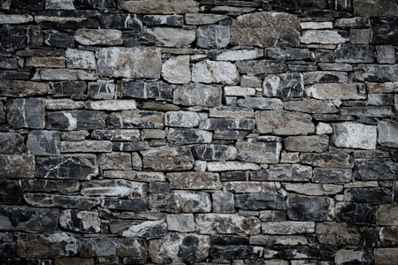 wall of stones as a texture for background