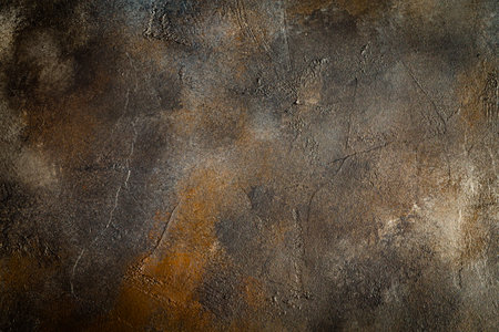 abstract brown chocolate metallic  background texture concrete or plaster hand made wall