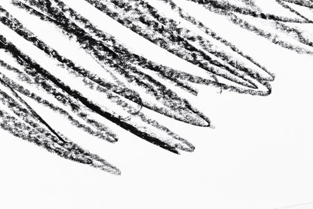 black white skatch crayons strockes texture backgroundの写真素材