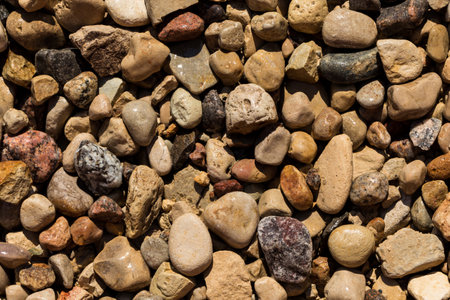 Wet Stone Pebbles Texture  Details Or Stone Pebbles Background Can be used For Designの写真素材