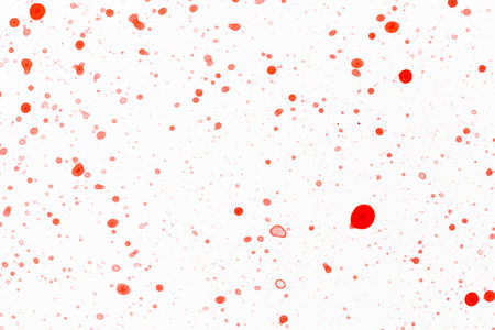 Canvas painting wall abstract texture paint paper red paint splash backgroundの写真素材