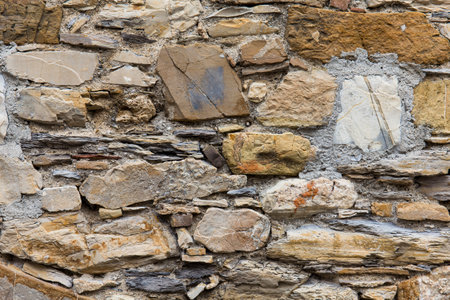 wall of stones as a texture for backgroundの写真素材