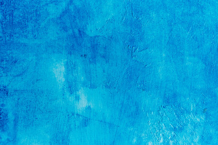 abstract blue background texture concrete or plaster hand made wallの写真素材