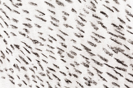 Art modern oil and acrylic smear blot canvas painting wall. Abstract texture black, bronze, beige and brown color stain brushstroke texture background.の写真素材