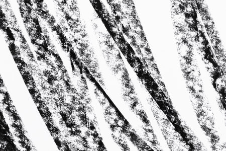 black white skatch crayons strockes texture backgroundの写真素材