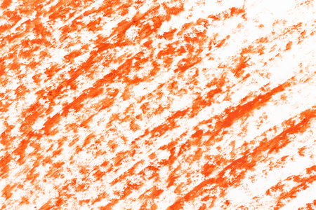Wax sketch crayon hand drawing red orange brown background textureの写真素材