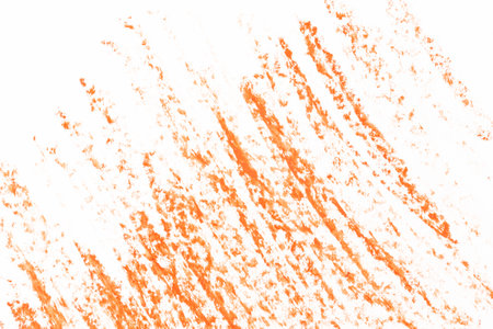 Wax sketch crayon hand drawing red orange brown background textureの写真素材