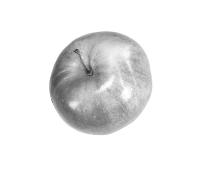 one apple on white backgroundの写真素材