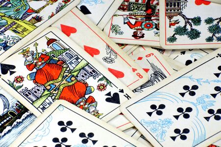 old playing cards background