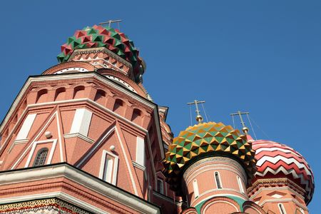 blessed  Basil cathedral at day on sky