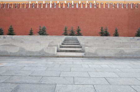 red square in Moscow city center