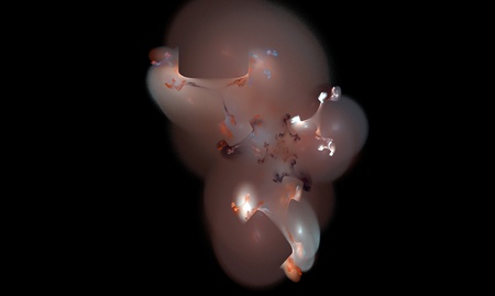 abstract fractal on black