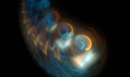 abstract fractal on black