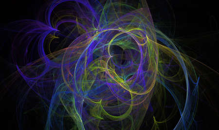 abstract fractal on black