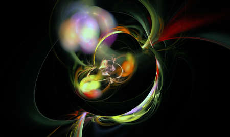 abstract fractal on black
