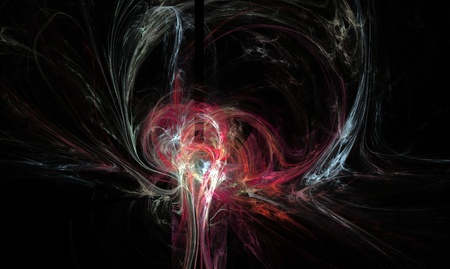 abstract fractal on black