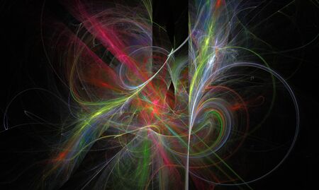 abstract fractal on black