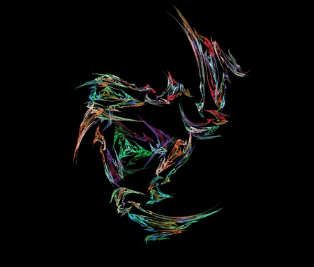 digital fractalの写真素材