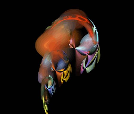 Vector Illustration of digital fractalのイラスト素材