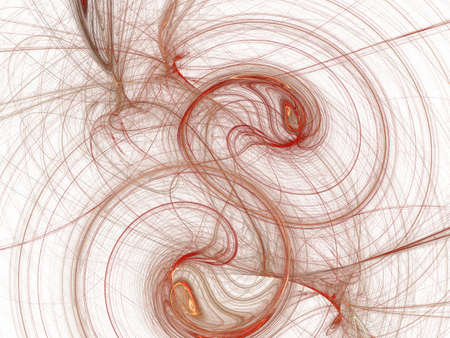 digital fractal on white background