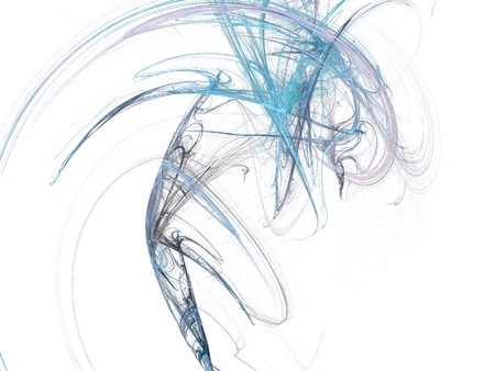 digital fractal on white backgroundの写真素材