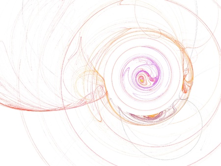 digital fractal on white background