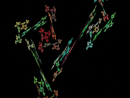 digital fractalの写真素材