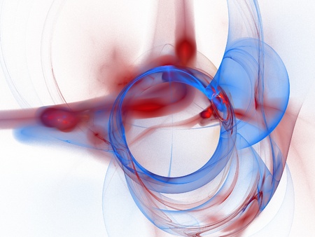 digital fractal on whiteの写真素材