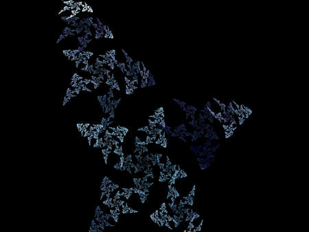 Digital Fractal on Black