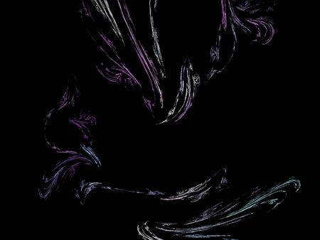 Digital Fractal on Blackの写真素材