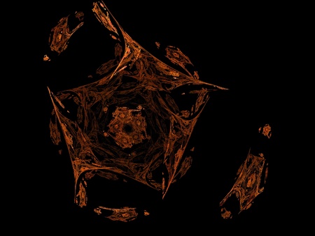 Digital Fractal on Black