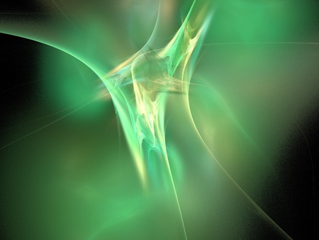 Digital Fractal on Blackの写真素材