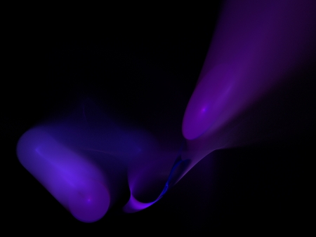 Digital Fractal on Blackの写真素材