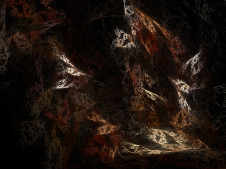 Digital Fractal on Blackの写真素材