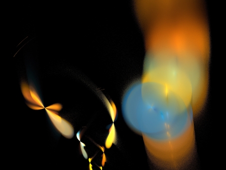 Digital Fractal on Black