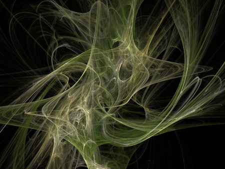 Digital Fractal on Blackの写真素材