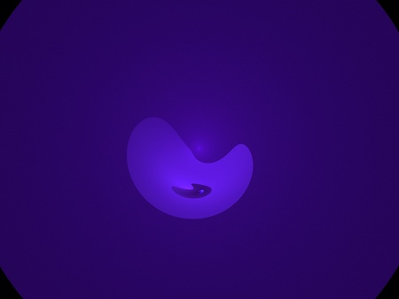 Digital Fractal on Blackの写真素材