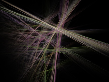Digital Fractal on Black