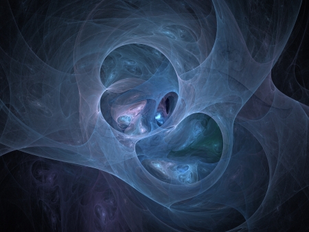 Digital Fractal on Blackの写真素材