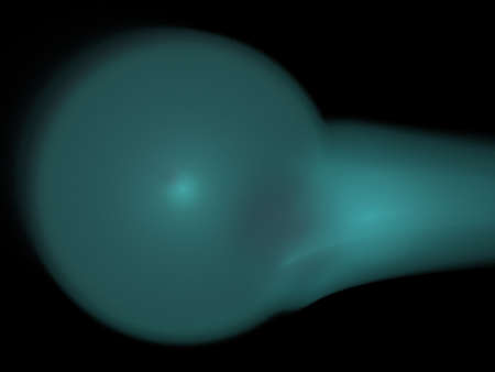 Digital Fractal on Blackの写真素材