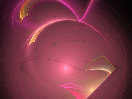 Digital Fractal on Blackの写真素材