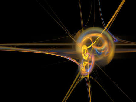 Digital Fractal on Black