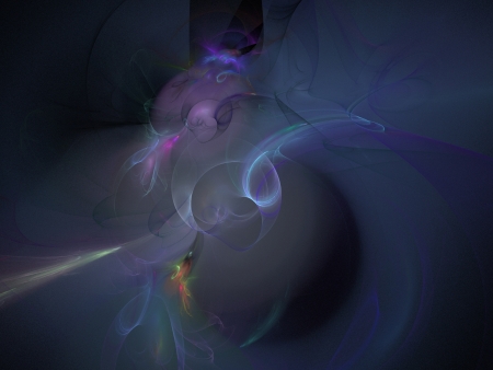 Digital Fractal on Blackの写真素材