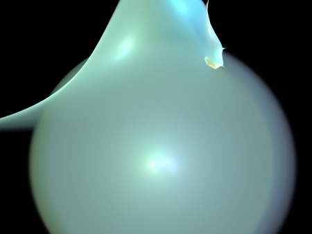 Digital Fractal on Blackの写真素材