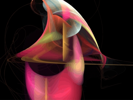 Illustration of digital fractalのイラスト素材