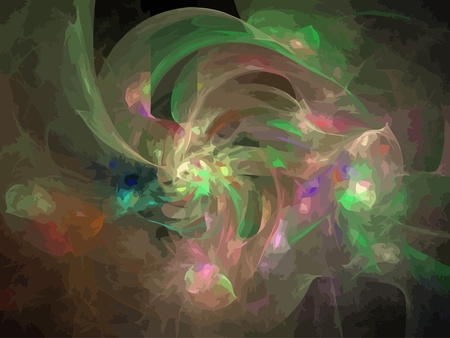 Illustration of digital fractalのイラスト素材