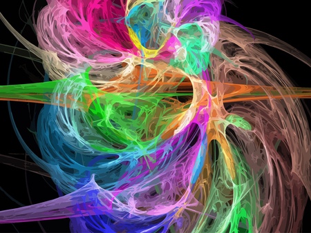 Illustration of digital fractalのイラスト素材