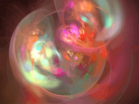 Illustration of digital fractalのイラスト素材