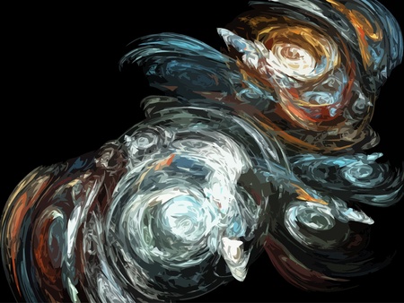 Illustration of digital fractalのイラスト素材