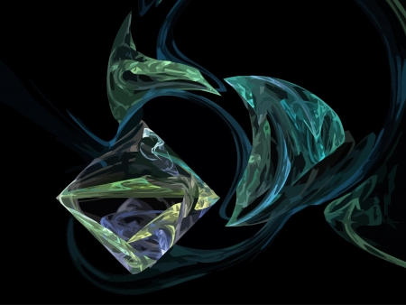 Illustration of digital fractalのイラスト素材